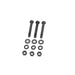WL/Servi-Car Gas Tank Mount Kit Parkerized - V-Twin 9896-12