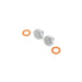 Chrome Fork Slider Drain Screws - V-Twin 9907-4 - OEM 46201-52 - Sportster 1952-1972