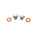 Chrome Fork Slider Drain Screws - V-Twin 9907-4 - OEM 46201-52 - Sportster 1952-1972