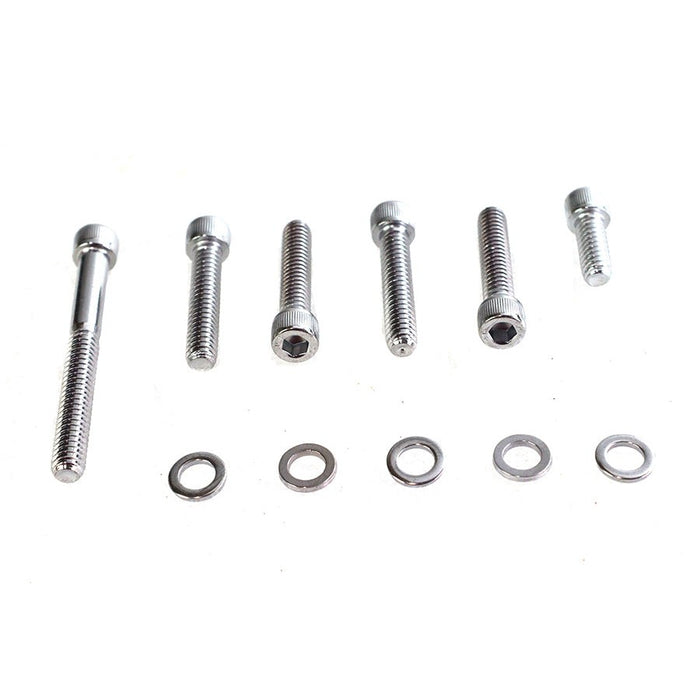 Transmission Shifter Cover Mount Kit Chrome - V-Twin 9952-11 - Big Twin 1998-2006