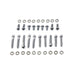 Primary Cover Screw Kit Knurled Chrome - V-Twin 9959-38T - Twin Cam Touring 1999-2006