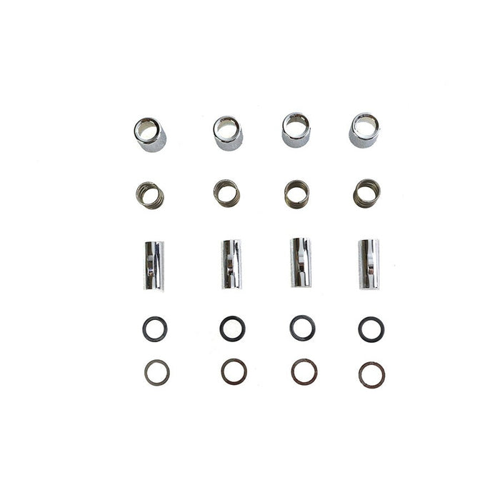 M8 Upper Pushrod Cover Kit Chrome - V-Twin 9970-20 - Twin Cam 1999+