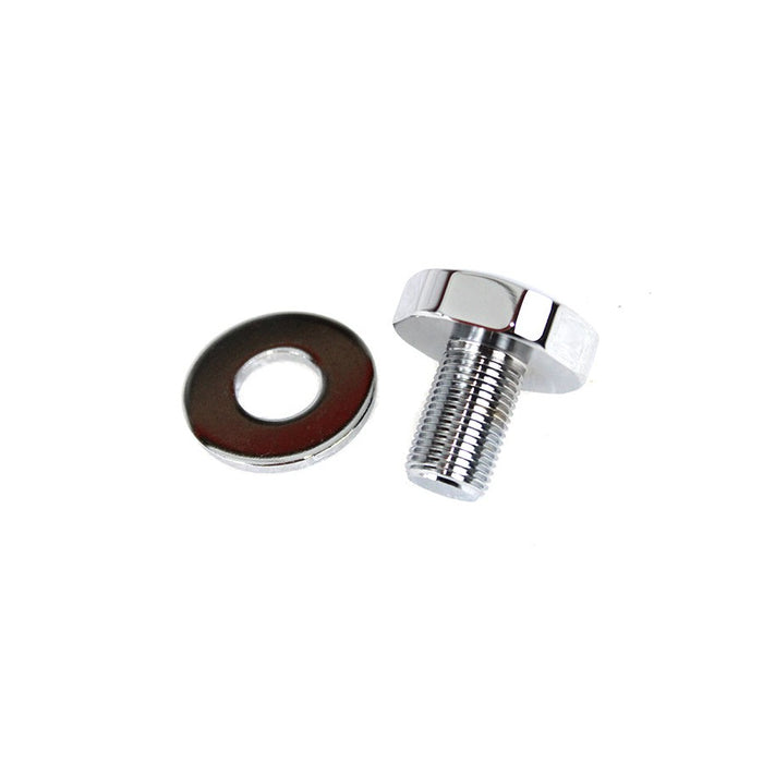Chrome Domed Fork Triple Tree Stem Nut - V-Twin 9978-2T