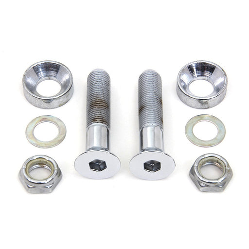 Lower Shock Mount Kit Chrome - V-Twin 9986-8 - OEM 3958 - Big Twin 1991-2017