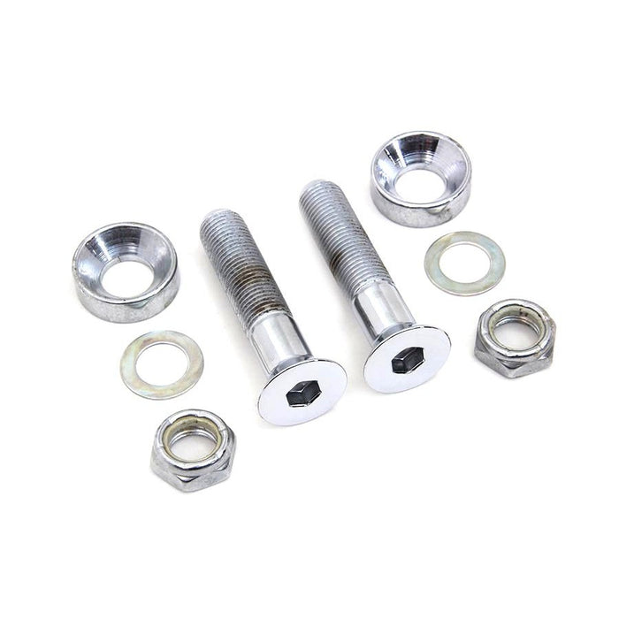 Lower Shock Mount Kit Chrome - V-Twin 9986-8 - OEM 3958 - Big Twin 1991-2017