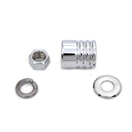 Front Axle Spacer Kit Groove Style Chrome - V-Twin 9994-4 - Big Twin 1997-1999