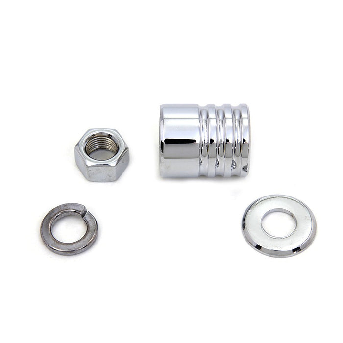 Front Axle Spacer Kit Groove Style Chrome - V-Twin 9994-4 - Big Twin 1997-1999