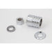 Front Axle Spacer Kit Groove Style Chrome - V-Twin 9994-4 - Big Twin 1997-1999