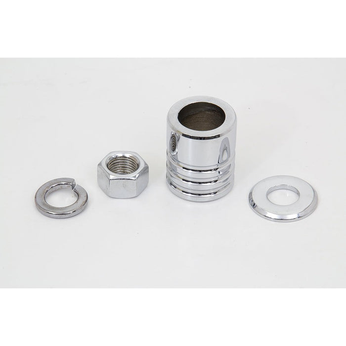 Front Axle Spacer Kit Groove Style Chrome - V-Twin 9994-4 - Big Twin 1997-1999