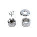 Rear Axle Spacer Kit Chrome - V-Twin 9997-3 - Evolution Sportster 1986-1999