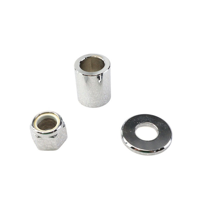 Front Axle Spacer Kit Smooth Style Chrome - V-Twin 9999-3 - Evolution Softail 1997+