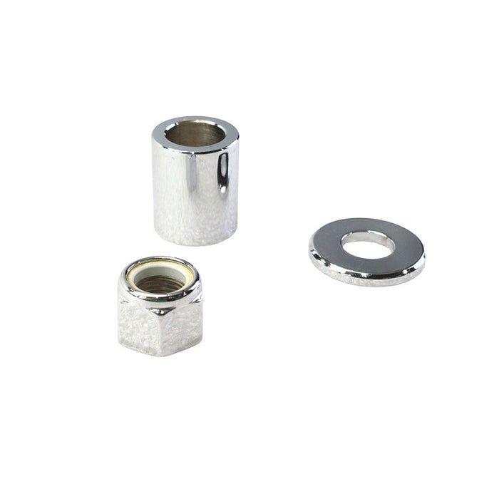 Front Axle Spacer Kit Smooth Style Chrome - V-Twin 9999-3 - Evolution Softail 1997+