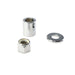 Front Axle Spacer Kit Smooth Style Chrome - V-Twin 9999-3 - Evolution Softail 1997+