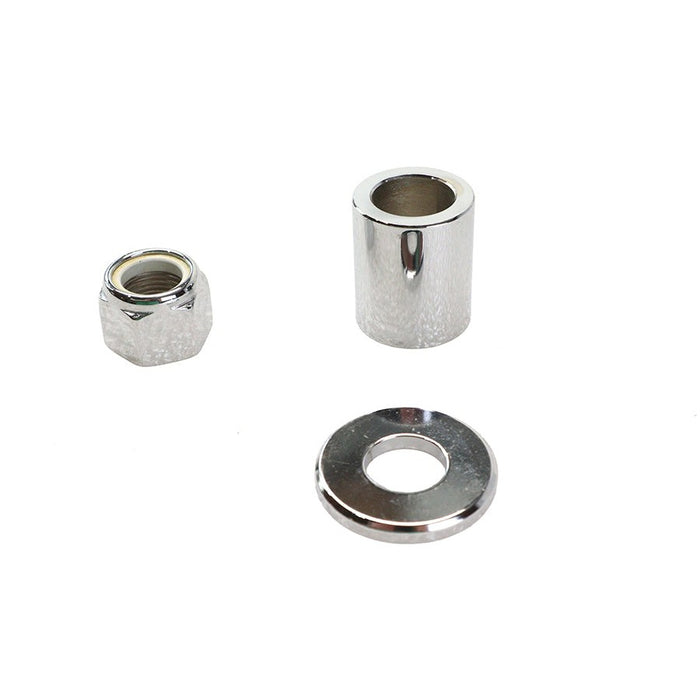 Front Axle Spacer Kit Smooth Style Chrome - V-Twin 9999-3 - Evolution Softail 1997+