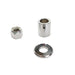 Front Axle Spacer Kit Smooth Style Chrome - V-Twin 9999-3 - Evolution Softail 1997+