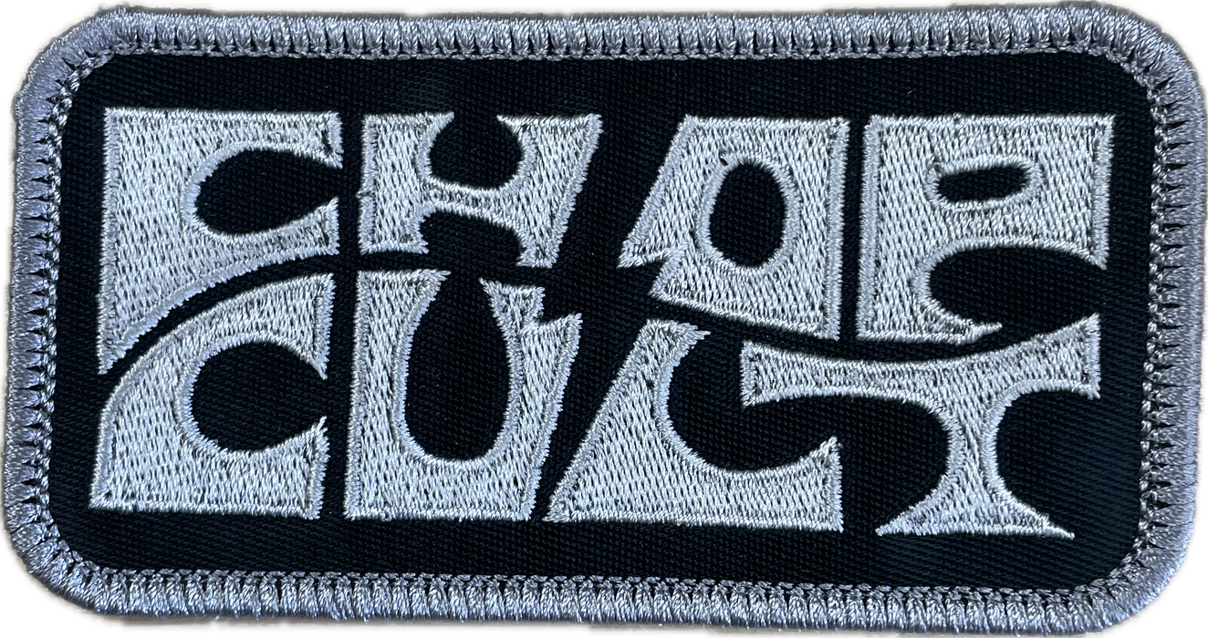ChopCult Logo Patch- black/silver