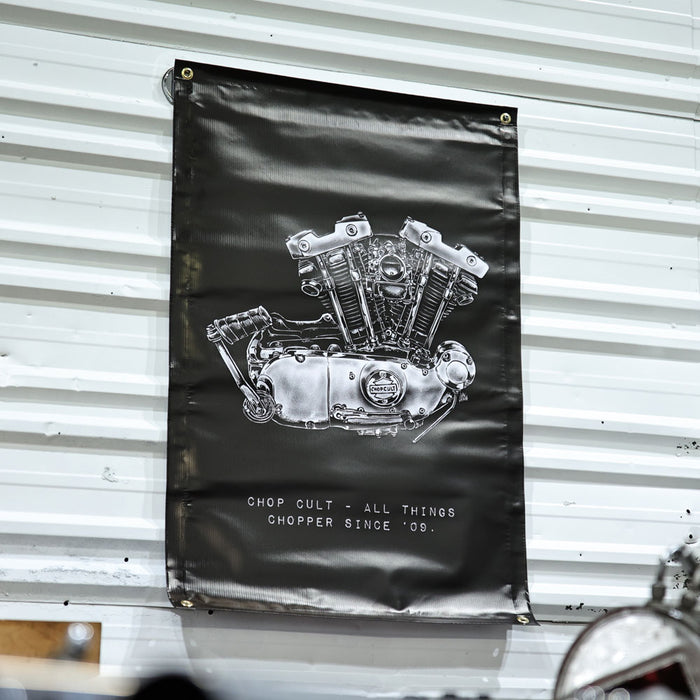 ChopCult Ironhead Sportster Engine Banner