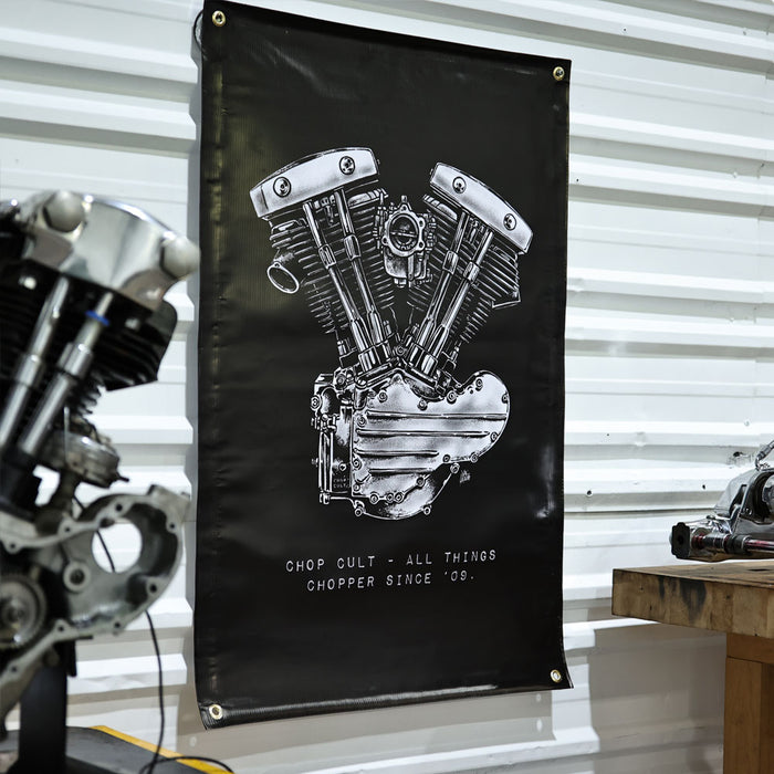 ChopCult Generator Shovelhead Engine Banner