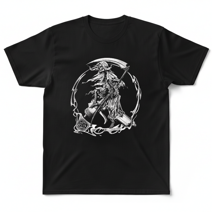 Chemical Candy Customs T-Shirt - Reaper - Black

We're proud to sell Chemical Candy Custom's merch on Chop Cult.

Screen Printed in Eau Claire, Wisconsin. Short Sleeve T-shirt, 100% cotton.