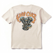 This one brings the fire. ChopCult flaming logo over a classic V-twin motor printed big on the back of an off-white tee.

Printed front left chest and full back on a 100% cotton T shirt.