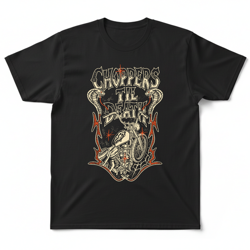Throttle Addiction - Choppers Til Death T-Shirt