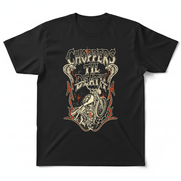 Throttle Addiction - Choppers Til Death T-Shirt
