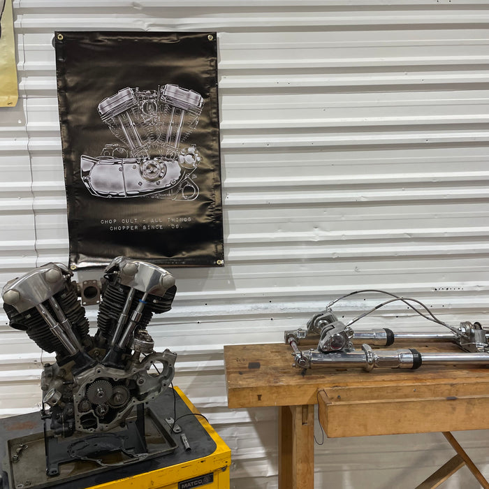 ChopCult Evolution Sportster Engine Banner