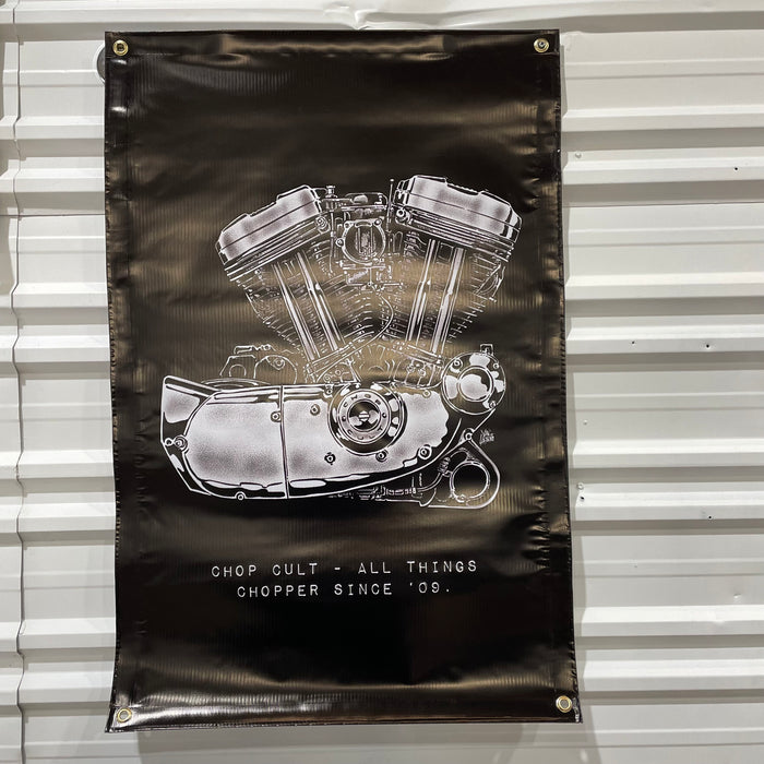 ChopCult Evolution Sportster Engine Banner