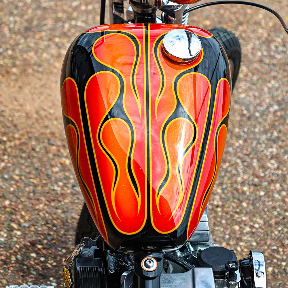evo big twin chopper gas tank