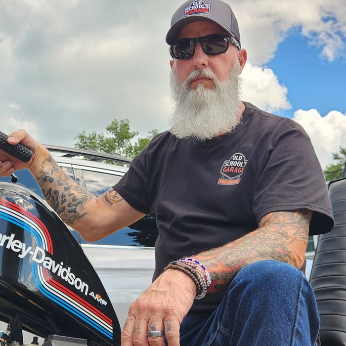 vintage harleys revived black shirt
