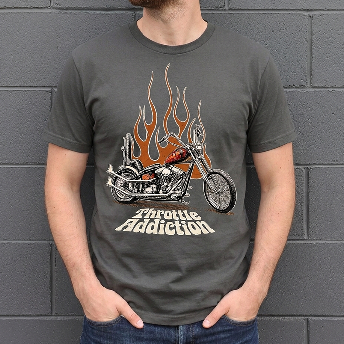 Throttle Addiction - TA15 Giveaway T-Shirt - Charcoal
