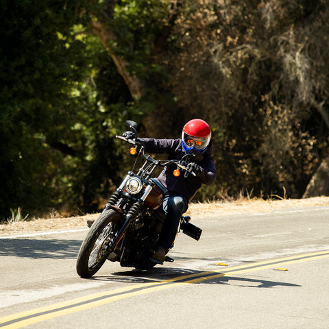 Biltwell - Lane Splitter Gloss Red/White/Blue  Helmet