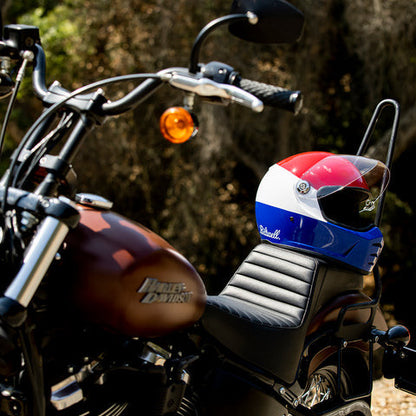 Biltwell - Lane Splitter Gloss Red/White/Blue  Helmet