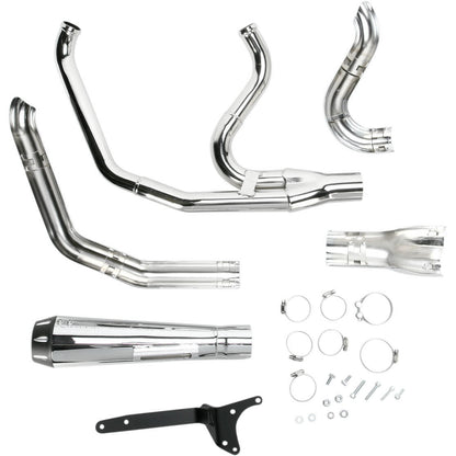 Bassani - Road Rage 2 into 1 Short Exhaust - 1984-2000 FXR - Chrome