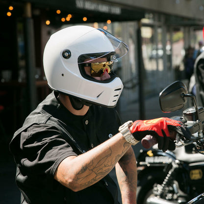 Biltwell - Lane Splitter Helmet - Gloss White