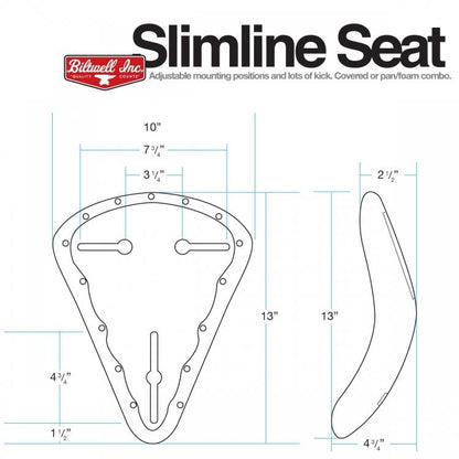 Biltwell Slimline Seat, Diamond Stitch