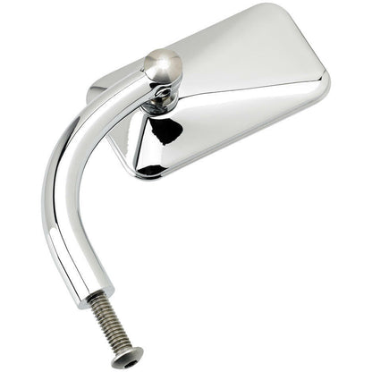 Biltwell Utility Mirror Rectangle Perch Mount - Chrome