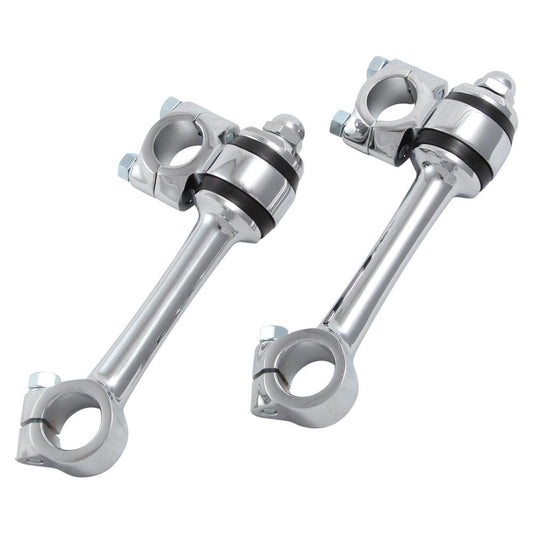 5.5" Chrome Flanders Dog Bone Risers #55-RM