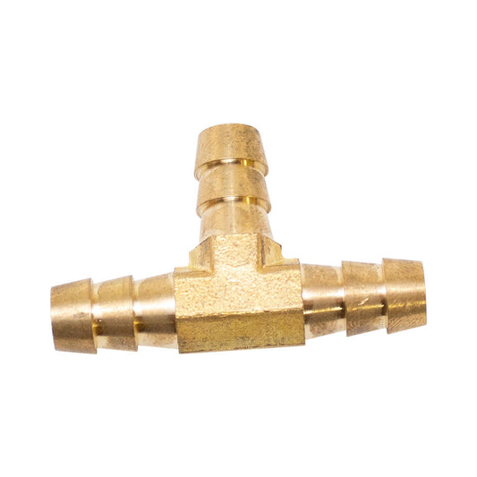 3/8" Hose Barb Tee Fitting - Brass
