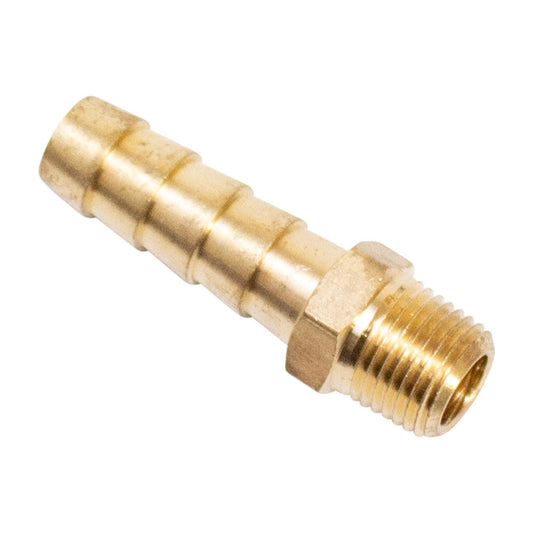 Straight  1/8" NPT x 5/16" Hose Barb Fitting - Brass