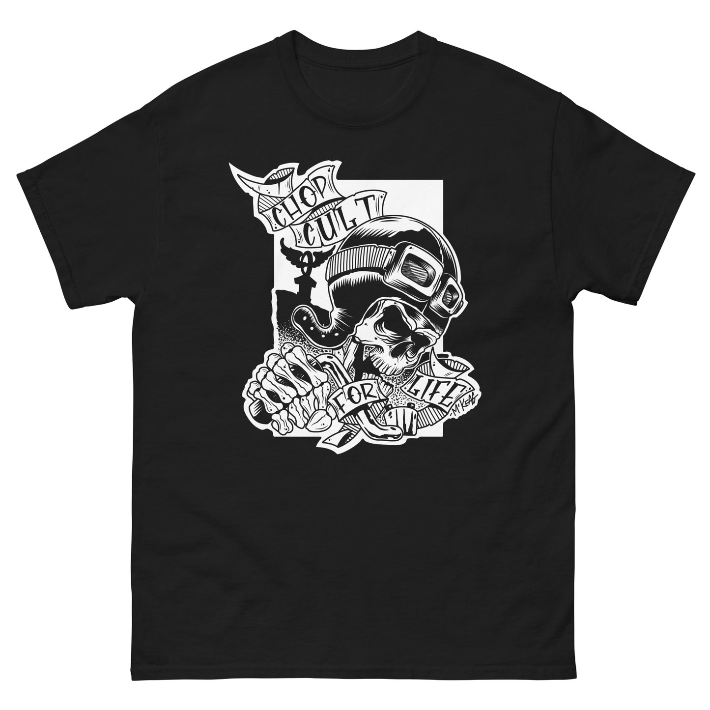 ChopCult for Life T Shirt By Darren McKeag - Black