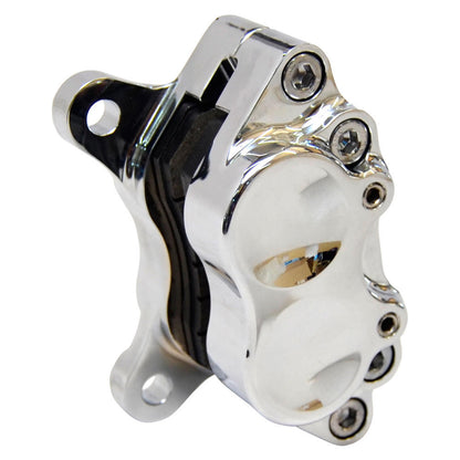 Motorcycle Brake Caliper - 4-Piston - Chrome