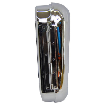 Ribbed Teardrop Toolbox - Chrome