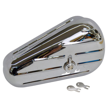 Ribbed Teardrop Toolbox - Chrome