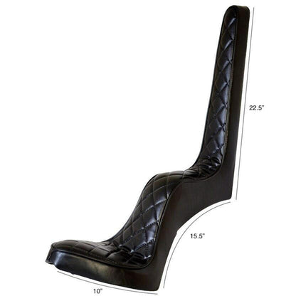 King & Queen Seat For Sportster Hardtail Kit - Pleated Stitch