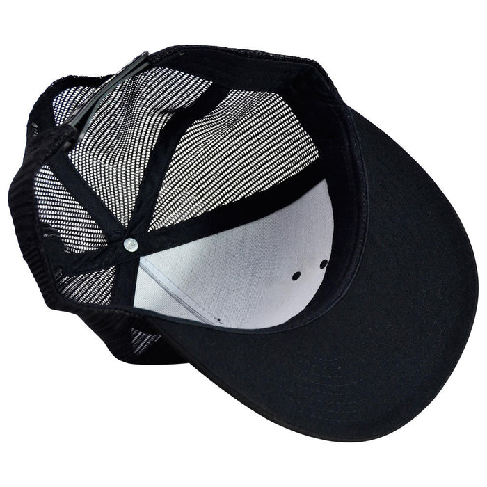 Shovelhead (Alternator) Leather Patch -  5 Panel Snap Back Hat
