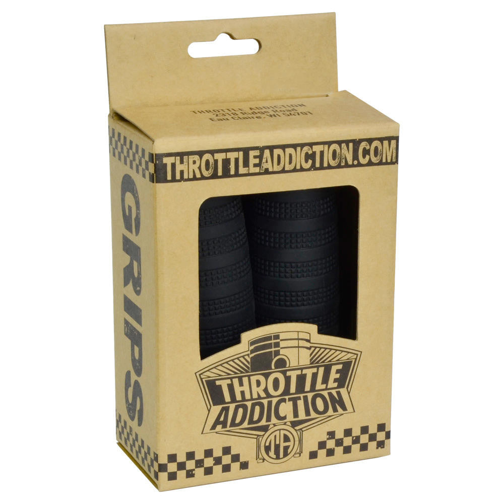 Throttle Addiction - Banger Grips - Black - 1"