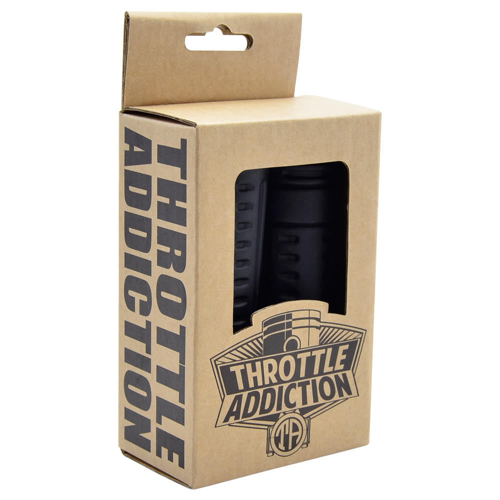 Throttle Addiction Nationbilt Grips Black ChopCult