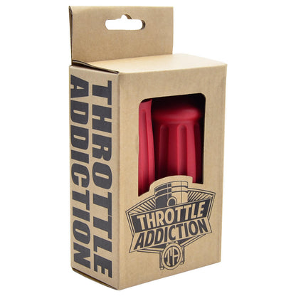 Throttle Addiction - Short Barrel Grips - Red - 1"