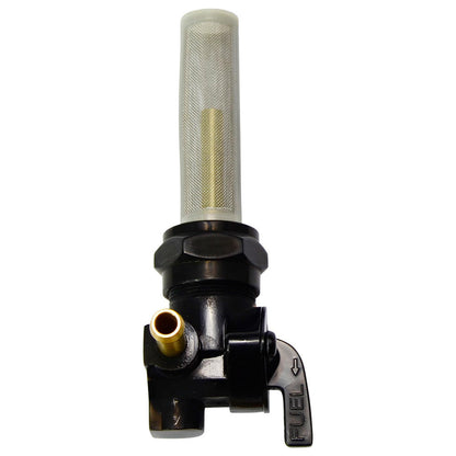22mm Petcock - 90 Degree Outlet (Left Facing) - Black